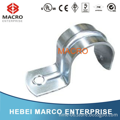 ABRAZADERA GALVANIZADA CARBON STEEL SINGLE HOLE HALF CLAMP